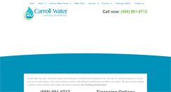 Desktop Screenshot of carrollwater.com